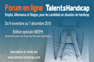 28ème édition du forum en ligne Talents Handicap